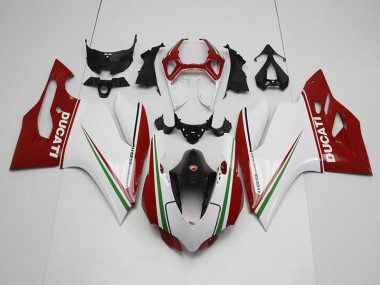 Purchase 2011-2014 White Red Ducati 1199 Motor Bike Fairings UK