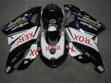 Purchase 2005-2006 Black White Xerox Ducati 749 Motorcycle Replacement Fairings UK