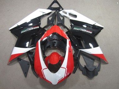 Purchase 2007-2014 Black Red White Ducati 848 Motorcylce Fairings UK