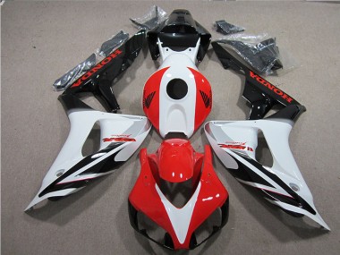 Purchase 2006-2007 Black White Red Fireblade Honda CBR1000RR Motorcycle Fairings Kits UK