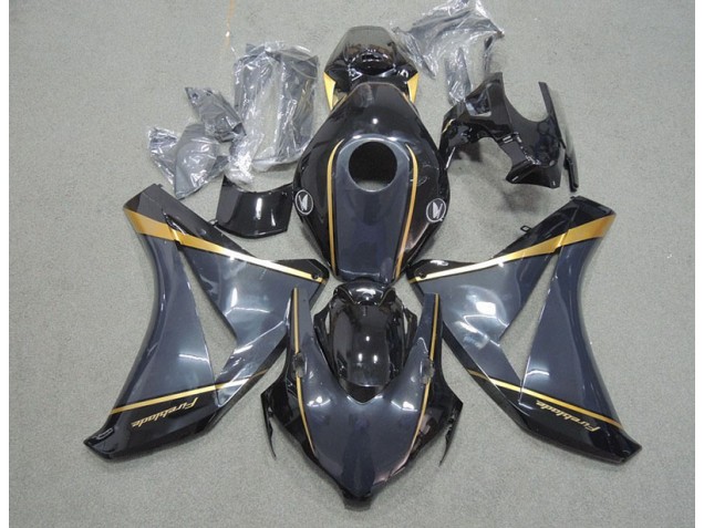 Purchase 2008-2011 Black Gold Fireblade Honda CBR1000RR Motorbike Fairing Kits UK