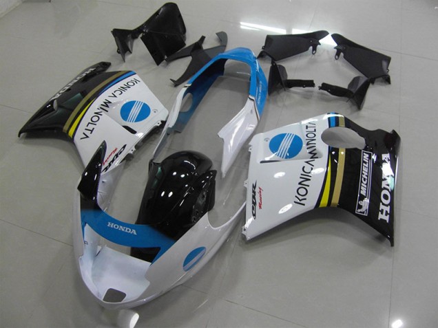 Purchase 1996-2007 White Konica Minolta Honda CBR1100XX Blackbird Motorcycle Fairing Kit UK