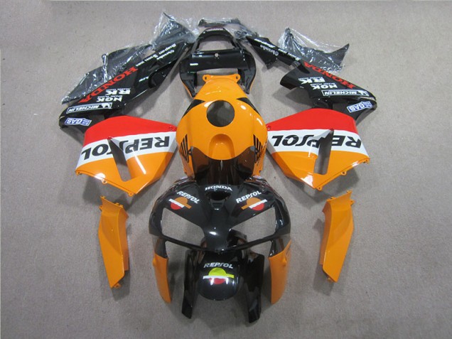 Purchase 2005-2006 Orange Black Repsol Honda CBR600RR Motorcyle Fairings UK