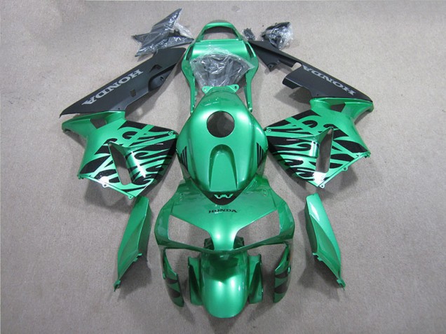 Purchase 2005-2006 Green Black Honda CBR600RR Motorcycle Fairings Kit UK