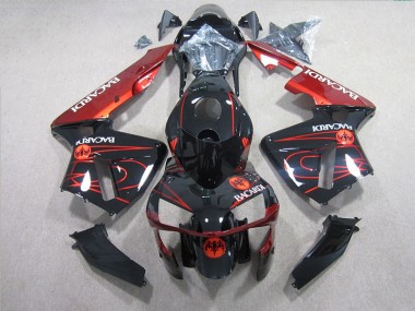 Purchase 2005-2006 Black Red BACARDI Honda CBR600RR Motorcycle Fairings UK