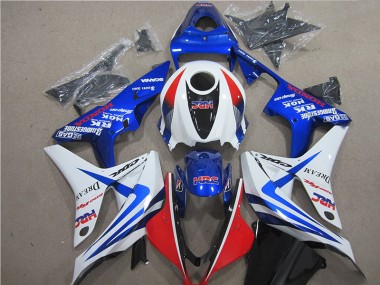 Purchase 2007-2008 Blue White Red HRC Honda CBR600RR Motorcycle Fairing UK