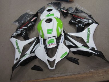 Purchase 2007-2008 White Green Hannspree Honda CBR600RR Bike Fairings UK