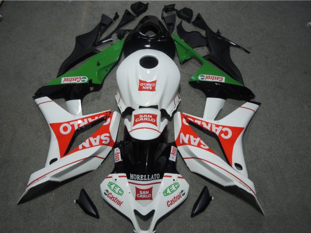 Purchase 2007-2008 White Red MORELLATO San Carlo Honda CBR600RR Bike Fairing Kit UK