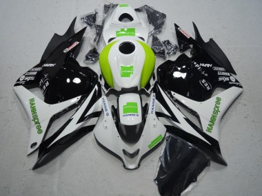 Purchase 2009-2012 Black White Green Hannspree Honda CBR600RR Moto Fairings UK