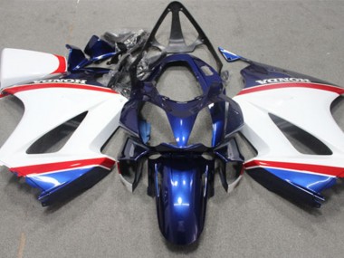 Purchase 2002-2013 Blue White Honda VFR800 Motorcycle Fairings UK