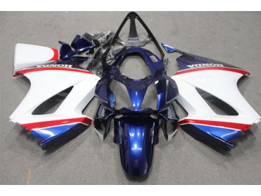 Purchase 2002-2013 Blue White Honda VFR800 Motorcycle Fairings UK