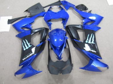 Purchase 2008-2010 Black Blue Monster Kawasaki ZX10R Bike Fairing UK