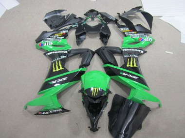 Purchase 2008-2010 Black Green Monster Kawasaki ZX10R Bike Fairing Kit UK