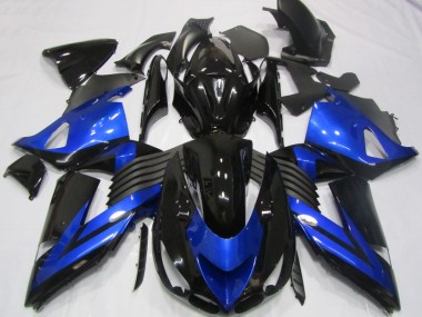 Purchase 2006-2011 Black Blue Kawasaki ZX14R ZZR1400 Moto Fairings UK