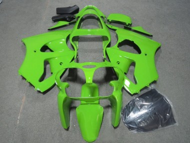 Purchase 2000-2002 Green Kawasaki ZX6R Motorcycle Fairings Kits UK