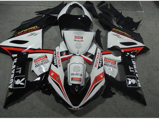 Purchase 2005-2006 White Black Rizoma Playboy Kawasaki ZX6R Motor Fairings UK