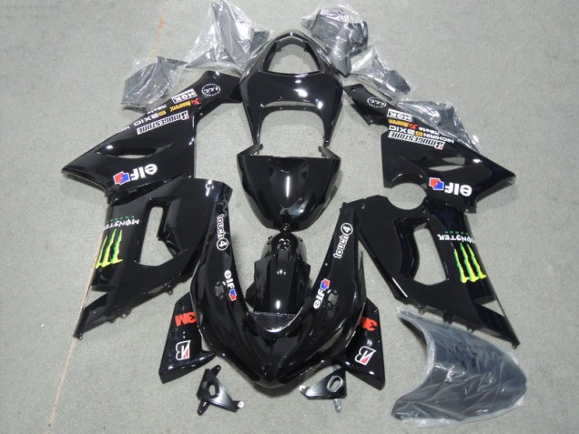 Purchase 2005-2006 Black 3M Touch4 Monster Kawasaki ZX6R Motor Bike Fairings UK