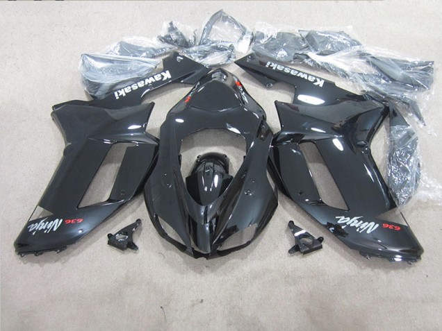 Purchase 2007-2008 Black Ninja 636 Kawasaki ZX6R Moto Fairings UK