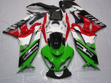 Purchase 2009-2012 Green Red Kawasaki ZX6R Motorcylce Fairings UK