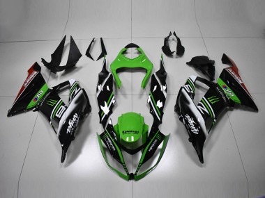 Purchase 2013-2018 Green Black White Kawasaki ZX6R Motorcycle Bodywork UK