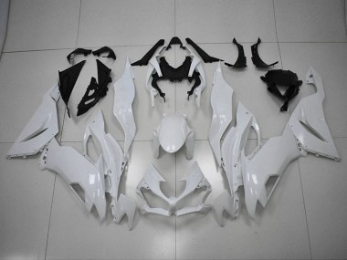 Purchase 2019-2023 White Kawasaki ZX6R Motorcycle Replacement Fairings UK