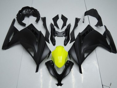 Purchase 2013-2018 Black Yellow Kawasaki ZX300R Replacement Motorcycle Fairings UK