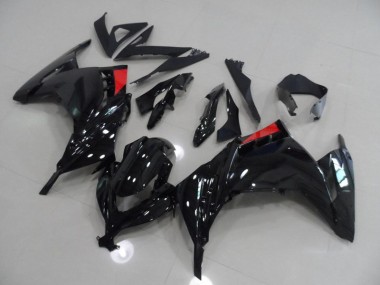 Purchase 2013-2018 Black Red Kawasaki ZX300R Bike Fairing Kit UK