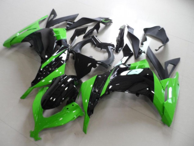 Purchase 2013-2018 Black Green Kawasaki ZX300R Motorbike Fairing Kits UK