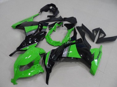 Purchase 2013-2018 Black Green Kawasaki ZX300R Moto Fairings UK