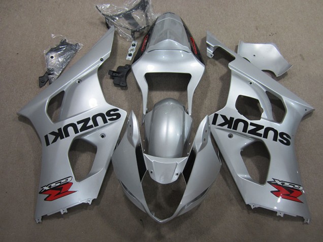 Purchase 2003-2004 Silver Suzuki GSXR1000 Motorcycle Fairing Kits UK