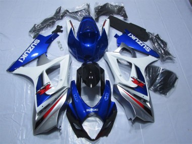 Purchase 2007-2008 Blue White Suzuki GSXR1000 Bike Fairings UK