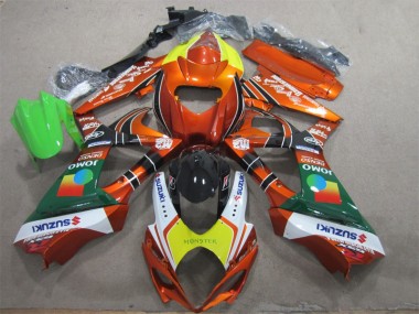 Purchase 2007-2008 Orange Yellow Monster Suzuki GSXR1000 Motorcycle Fairing Kits UK