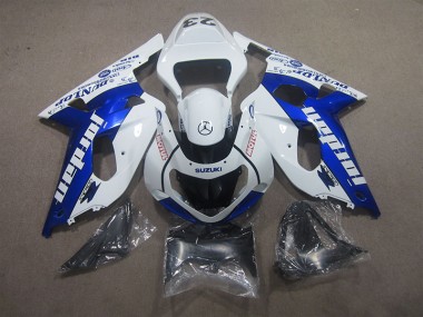 Purchase 2001-2003 White Blue Motul Suzuki GSXR600 Bike Fairing Kit UK