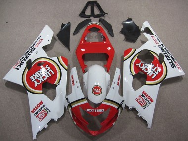 Purchase 2004-2005 Red White Lucky Strike Motul Suzuki GSXR600 Motorcycle Replacement Fairings UK