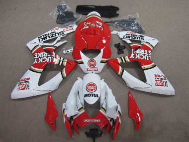 Purchase 2006-2007 Red White Lucky Strike Motul Suzuki GSXR600 Motorcyle Fairings UK