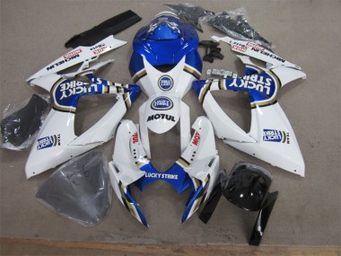 Purchase 2006-2007 White Blue Lucky Strike Motul Suzuki GSXR600 Motorcycle Fairing UK