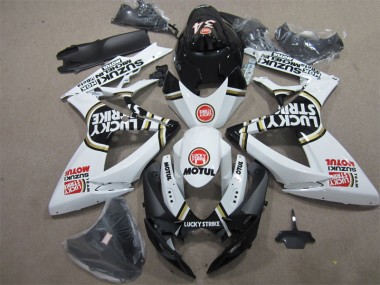 Purchase 2006-2007 Black White Lucky Strike Motul Suzuki GSXR600 Bike Fairing UK