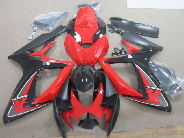 Purchase 2006-2007 Black Red Suzuki GSXR600 Motorcylce Fairings UK