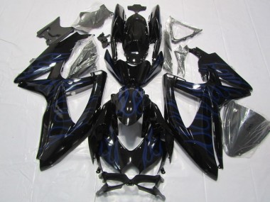 Purchase 2008-2010 Black Blue Flame Suzuki GSXR600 Bike Fairing UK