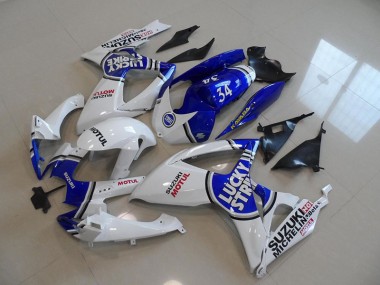 Purchase 2006-2007 Blue White Lucky Strike Motul 34 Suzuki GSXR750 Motorcycle Fairing Kit UK