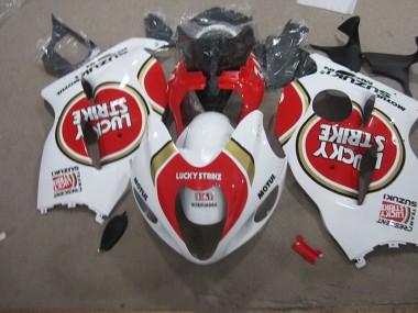 Purchase 1996-2007 White Lucky Strike Motul Suzuki GSXR1300 Hayabusa Motorcycle Fairings Kit UK