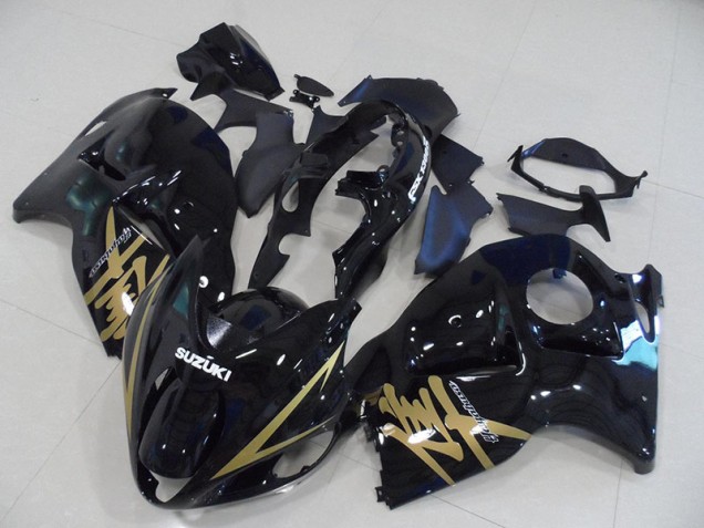 Purchase 1996-2007 Black Gold Decal Suzuki GSXR1300 Hayabusa Bike Fairings UK