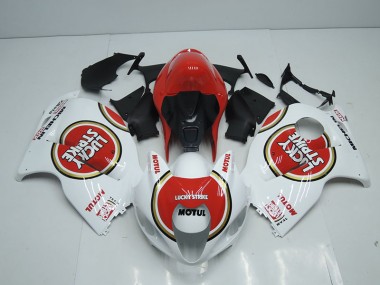 Purchase 1996-2007 White Red Lucky Strike Motul Suzuki GSXR1300 Hayabusa Replacement Motorcycle Fairings UK