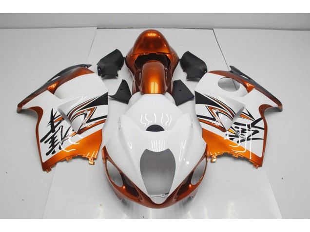 Purchase 1996-2007 White Orange Suzuki GSXR1300 Hayabusa Motorcycle Bodywork UK