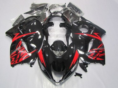 Purchase 1996-2007 Black Red Suzuki GSXR1300 Hayabusa Motorbike Fairing Kits UK