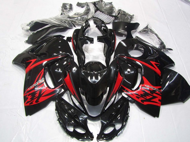 Purchase 2008-2019 Black Red Suzuki GSXR1300 Hayabusa Bike Fairing Kit UK