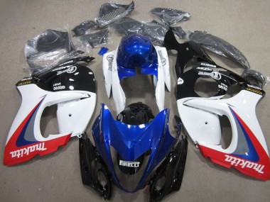 Purchase 2008-2019 White Blue Makita Suzuki GSXR1300 Hayabusa Moto Fairings UK