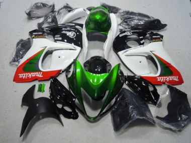 Purchase 2008-2019 White Green Makita Suzuki GSXR1300 Hayabusa Replacement Fairings UK