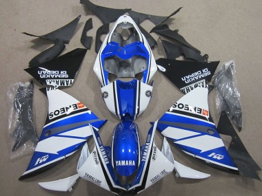 Purchase 2000-2001 Blue White Blue White ENEOS Yamaha YZF R1 Motorcycle Fairing Kits UK