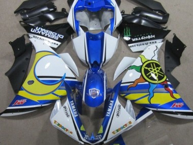 Purchase 2009-2011 Blue White Yellow 46 Yamaha YZF R1 Replacement Fairings UK